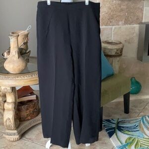Banana Republic Hayden Crepe Wide Leg Pant Black XL